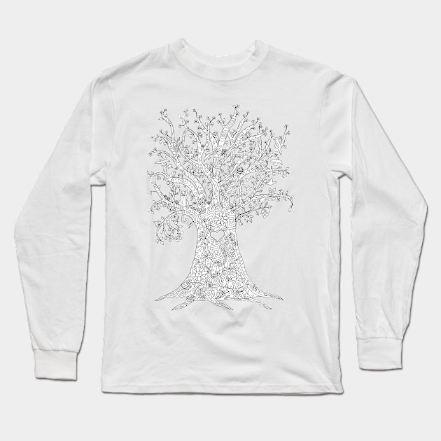 Tree Long Sleeve T-Shirt by drknice